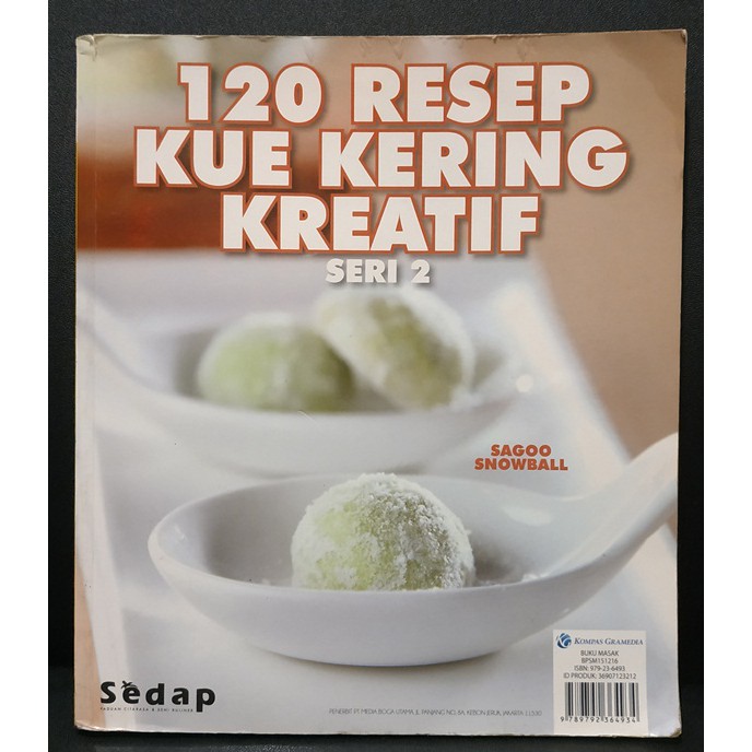 

Buku Masak 120 Resep Kue Kering Kreatif Seri 2 Sedap