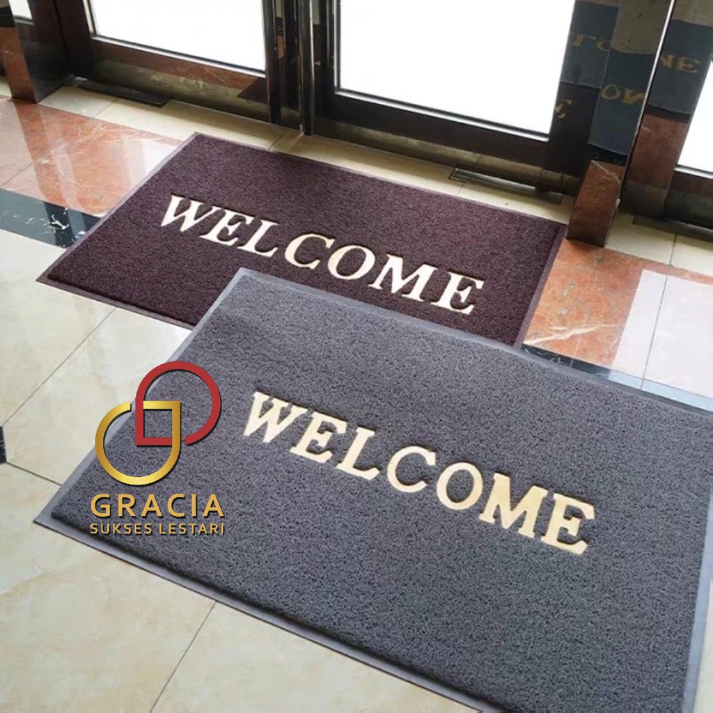 KESET KARPET PVC MIE BIHUN WELCOME - MODERN NEAT