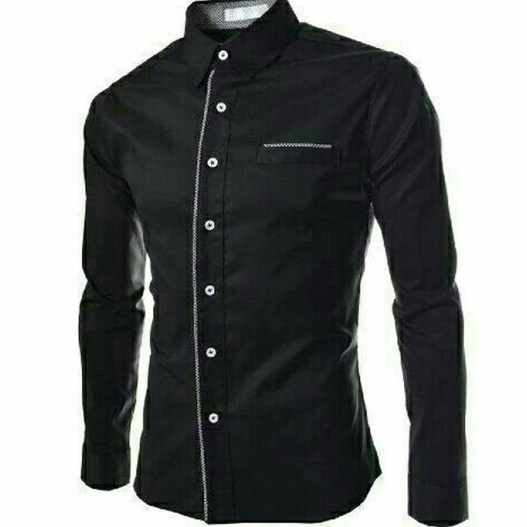 sqq-94 HipNop PETER KEMEJA PRIA LENGAN PANJANG ATASAN PRIA LENGAN POLOS PAKAIAN COWOK COWO Siap Dior