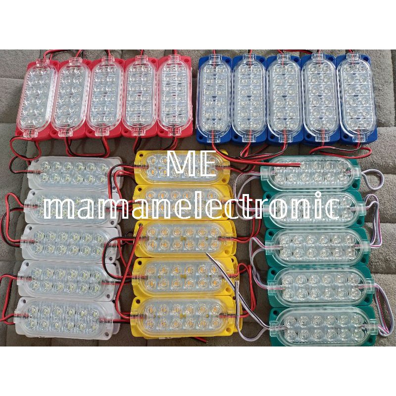 LAMPU LED MODUL MODULE 12 MATA ULTRASONIC 12V