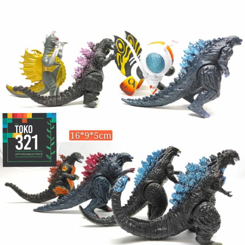 Monster Godzilla Ultraman Bahan karet Harga per set
