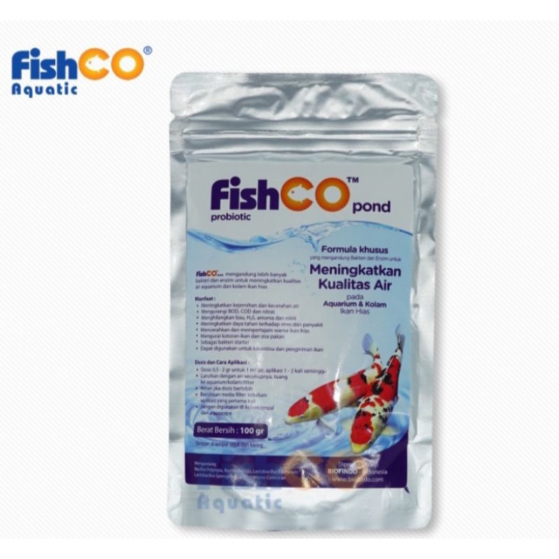 FISCHO POND Probiotik nitrobacter penjernih Air Bakteri pengurai 5 gram