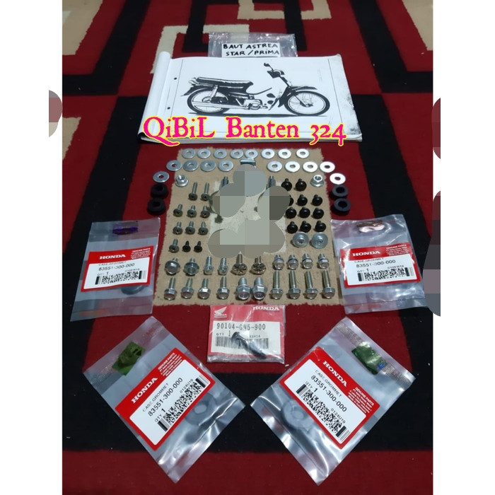 baut body lengkap honda prima