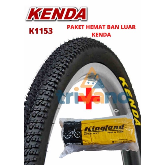 PAKET HEMAT BAN SEPEDA 26 x 1.95 KENDA PLUS BAN DALAM 26 KINGLAND PAKET HEMAT BAN SEPEDA MTB GUNUNG