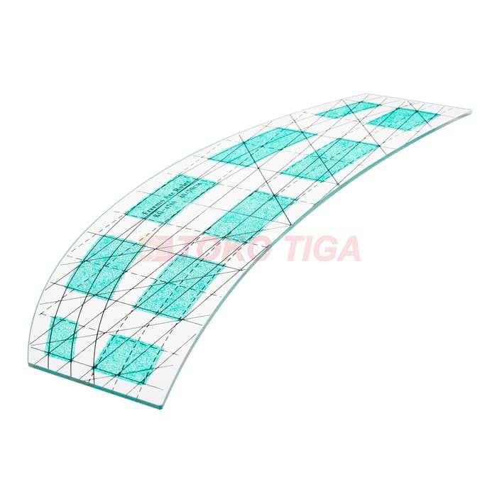 Freemo Arc Ruler Template / Penggaris Quilting Multifungsi (KG-4700)