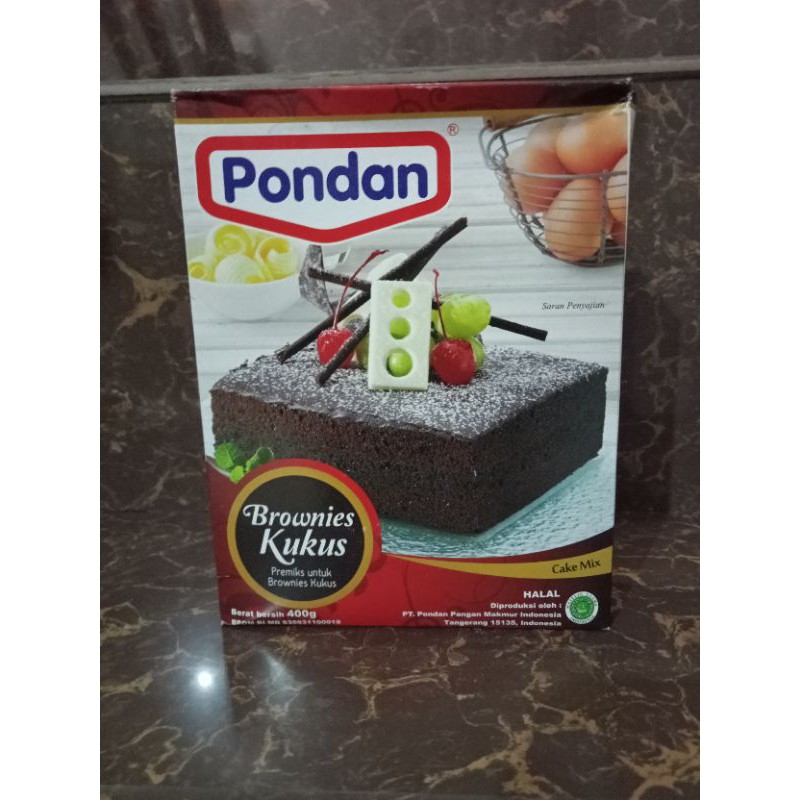 

Pondan rasa brownies kukus