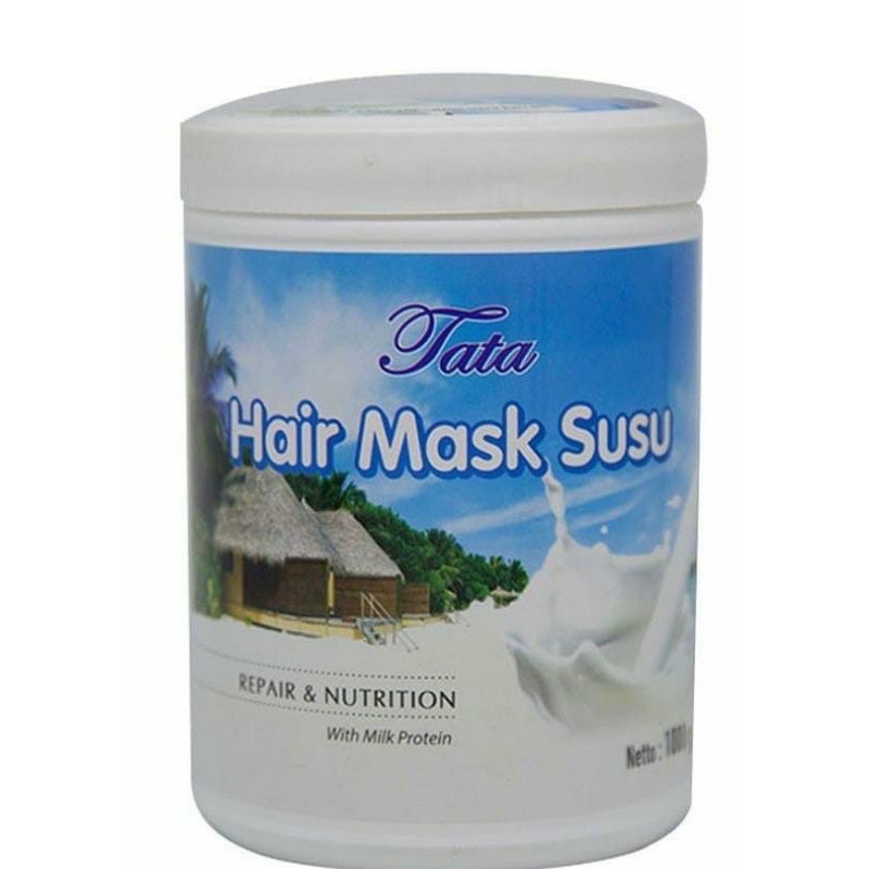 MS - Tata Hair Mask Susu 1kg (Kemasan Salon) ( HMS 1Kg ) / Creambath Rambut Kiloan Hair Mask Milk Hair Mask Rose 1000ML