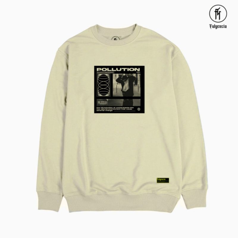 CREWNECK POLLUTION ORIGINAL FULBENCIA | SWEATER CREWNECK CASUAL ORIGINAL