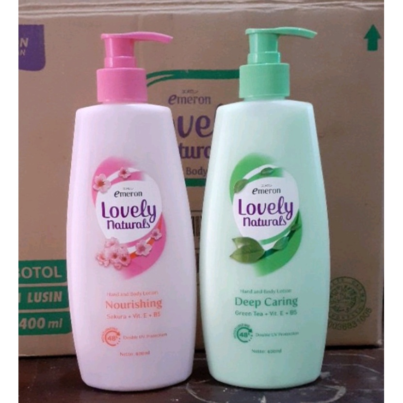 EMERON LOVELY NATURALS HAND &amp; BODY LOTION  400ML