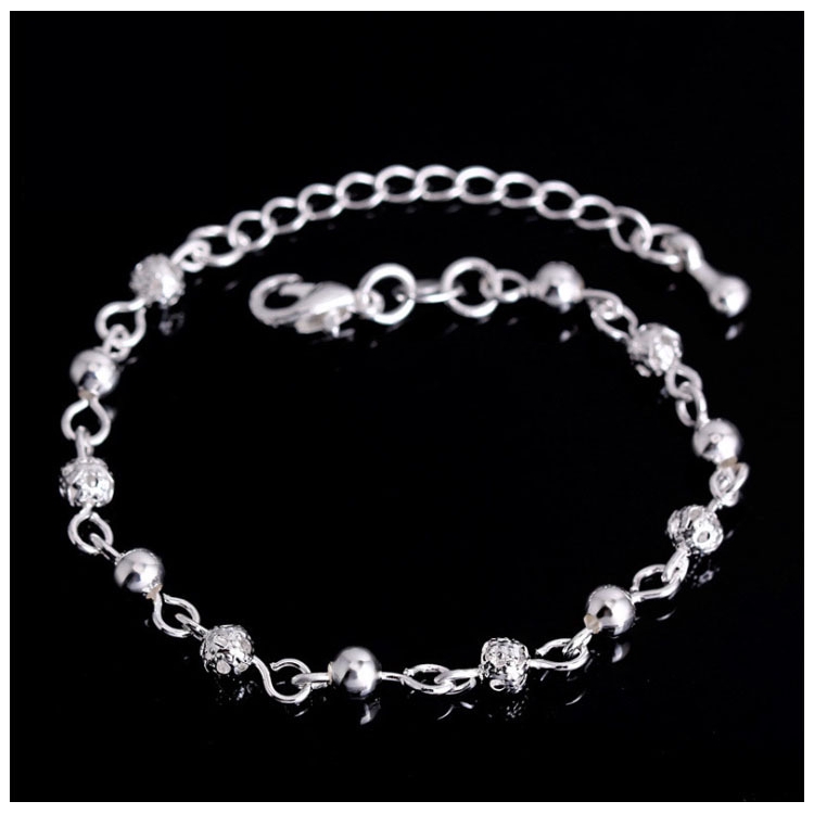 Gelang Tangan Manik-Manik Bulat Hollow Warna Permen Untuk Wanita