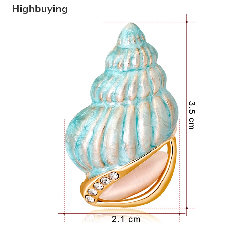 Hbid Bros Pin Bentuk Keong Kecil Kreatif Untuk Aksesoris Wanita