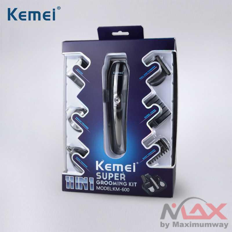 [100% ORI] Kemei KM-600 Alat Cukur Rambut PROFESSIONAL Elektrik Hair Clipper 6 in1 Alat Cukur Elektrik 6 in 1 Hair Trimmer Shaver - KM-600 Hair trimmer Suit Profesional hair clipper electric hair clipper shaver beard trimmer man shaving machine cut nose