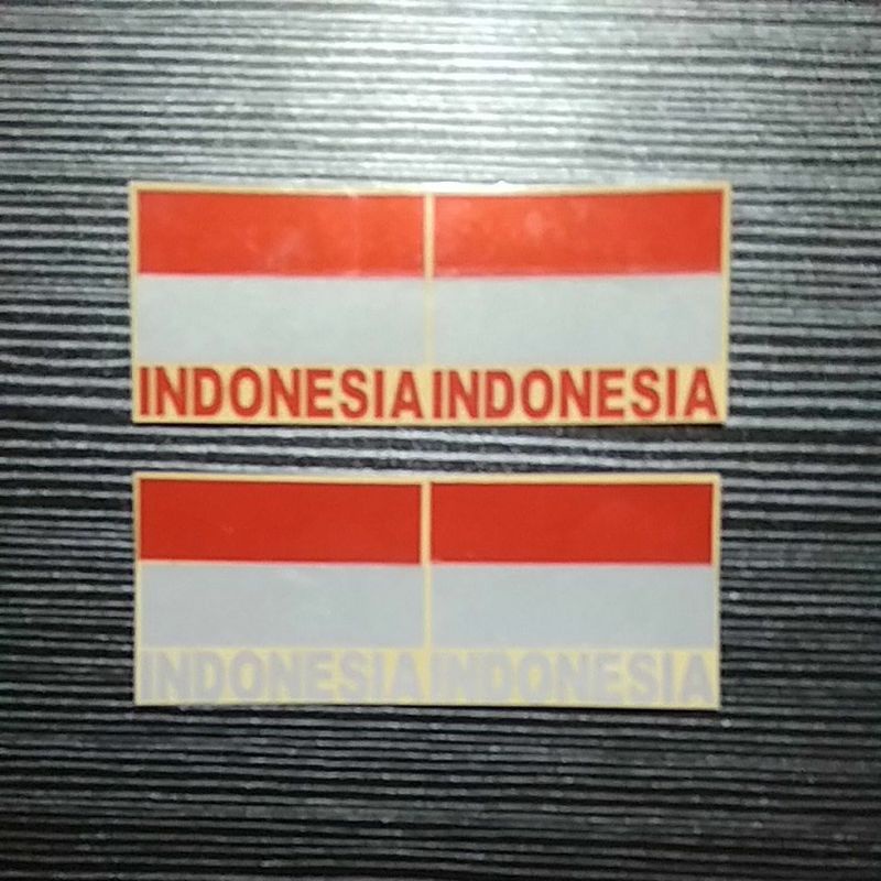 STICKER BENDERA INDONESIA ISI 2 CUTTING