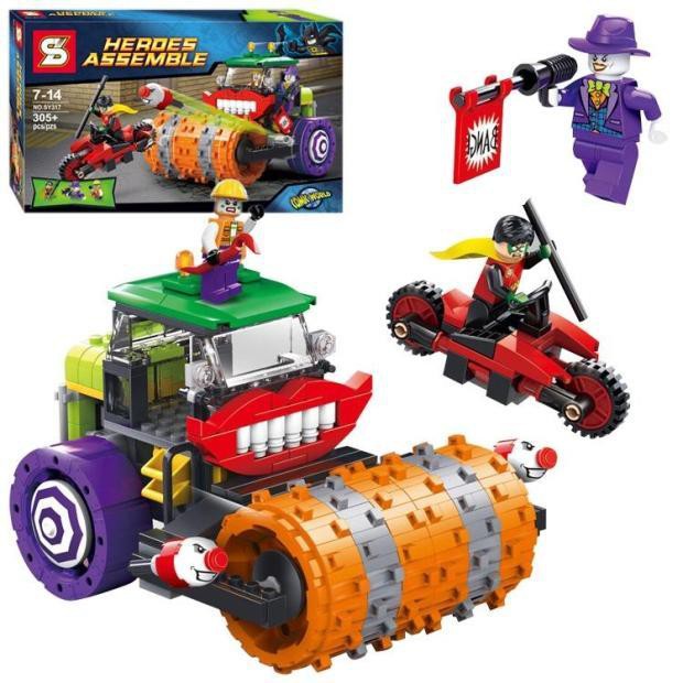 Brick Mobil Batman Movie Super Hero SY 317 HeroesThe Joker Steam Roller
