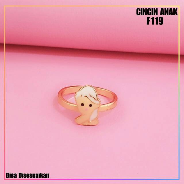 Cincin xuping cincin anak Frozen lapis emas gold F119 Full ring