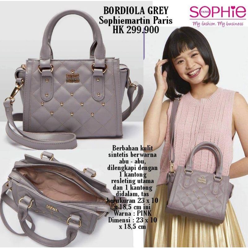 TAS BORDIOLA GREY SOPHIE MARTIN PARIS