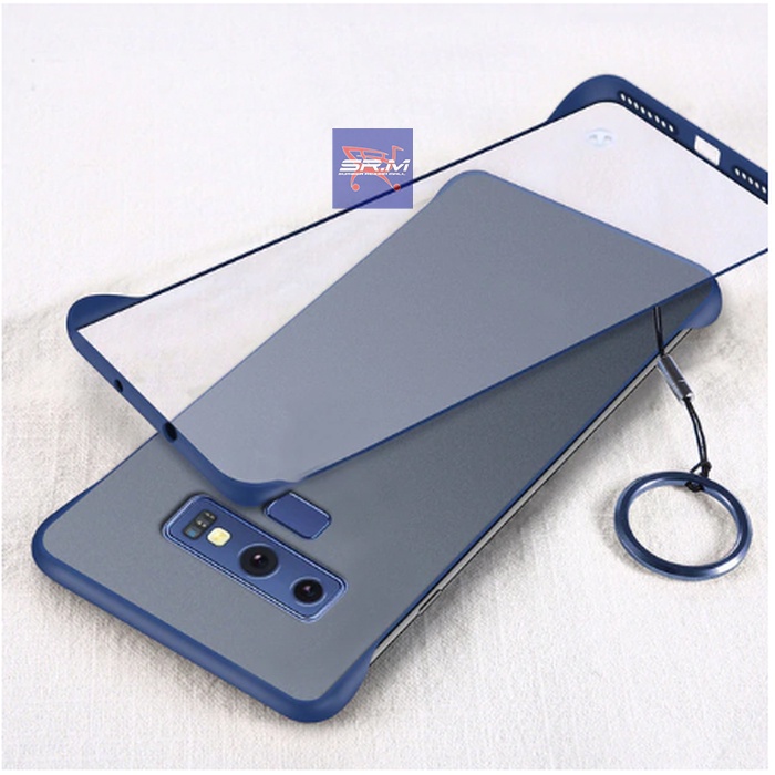 Case Samsung Note 9 Casing Frameless Transparant Stand Ring