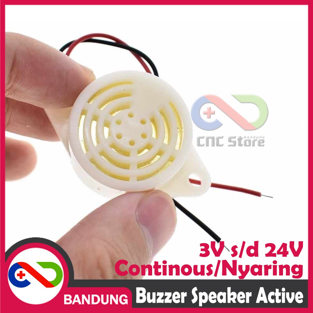 SFM-27 BUZZER SPEAKER ACTIVE PIEZO CONTINOUS 3V-24V 3-24V