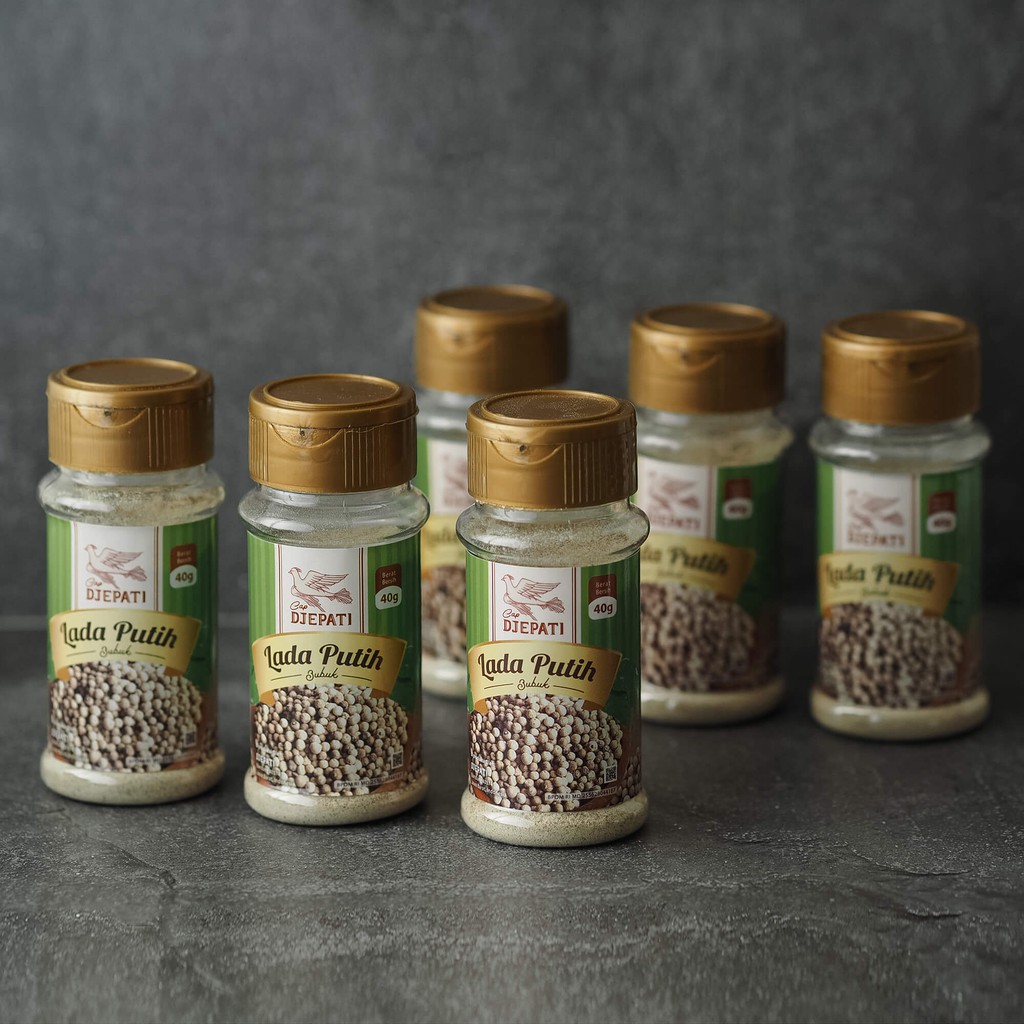 

Lada Putih Bubuk Botol 40 Gr Cap Djepati