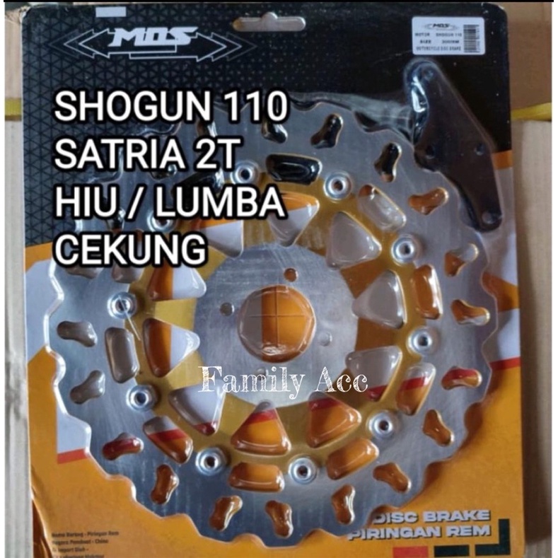 PIRINGAN CAKRAM DISK LEBAR 300MM MODEL DAYTONA MOTOR SHOGUN 110 / SATRIA 2 TAK HIU/ LUMBA CEKUNG LUBANG 4 DAYTONA