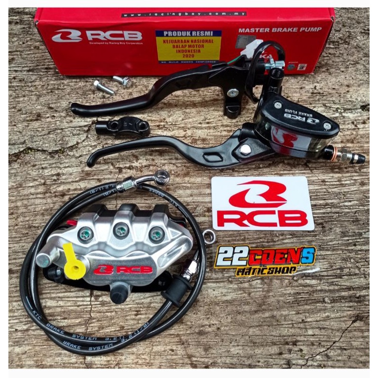 Paket pengereman Master rem Rcb E2 Oval kaliper Rcb S series Selang rem Ktc Beat scoopy vario