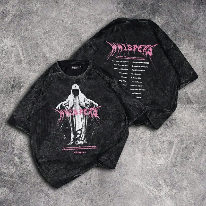 Baju Kaos Oversize Distro Motif Whispers