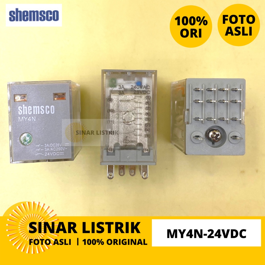 Shemsco Relay  MY4N-24VDC MY4N 24VDC sama Omron MY4N-GS-24