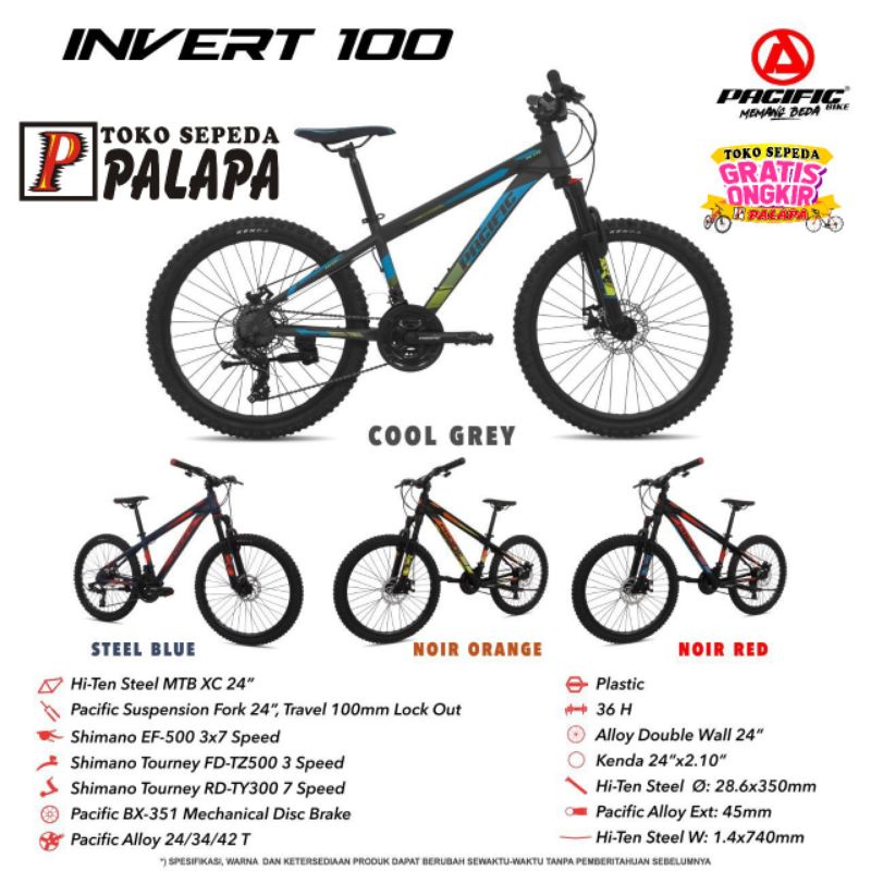 MTB 24 PACIFIC Invert 100 NEW Sepeda Gunung