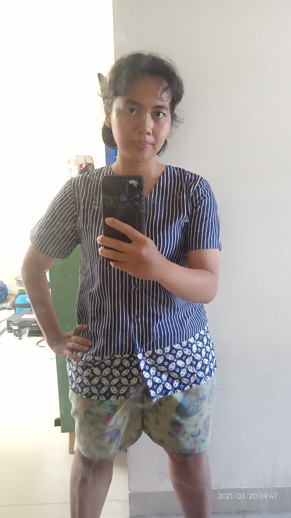 Bessy Top | Nigaya Batik | Blus Batik Wanita | Batik Wanita Lengan Pendek | Baju Batik Wanita Kerja