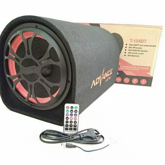 SPEAKER AKTIF ADVANCE T104BT SUBWOOFER 10 INCH RADIO FM/SPEAKER BLUETOOTH 10&quot; USB KARAOKE SUPER BASS