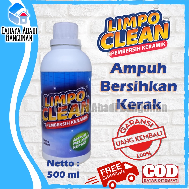 Limpo Clean Kerak + Sikat Keramik Lantai 3M