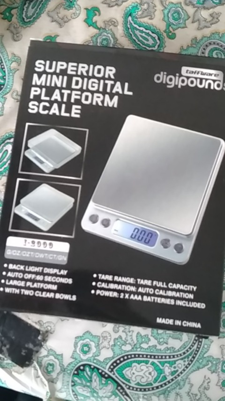 Timbangan Dapur Mini Digital Platform Scale 1kg 0.1g - I2000