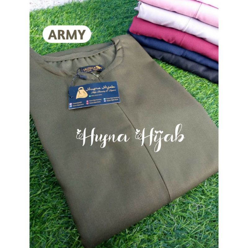 [HUSNA COLLECTION] Gamis Polos Elhusna TOYOBO PREMIUM / GAMIS TOYOBO