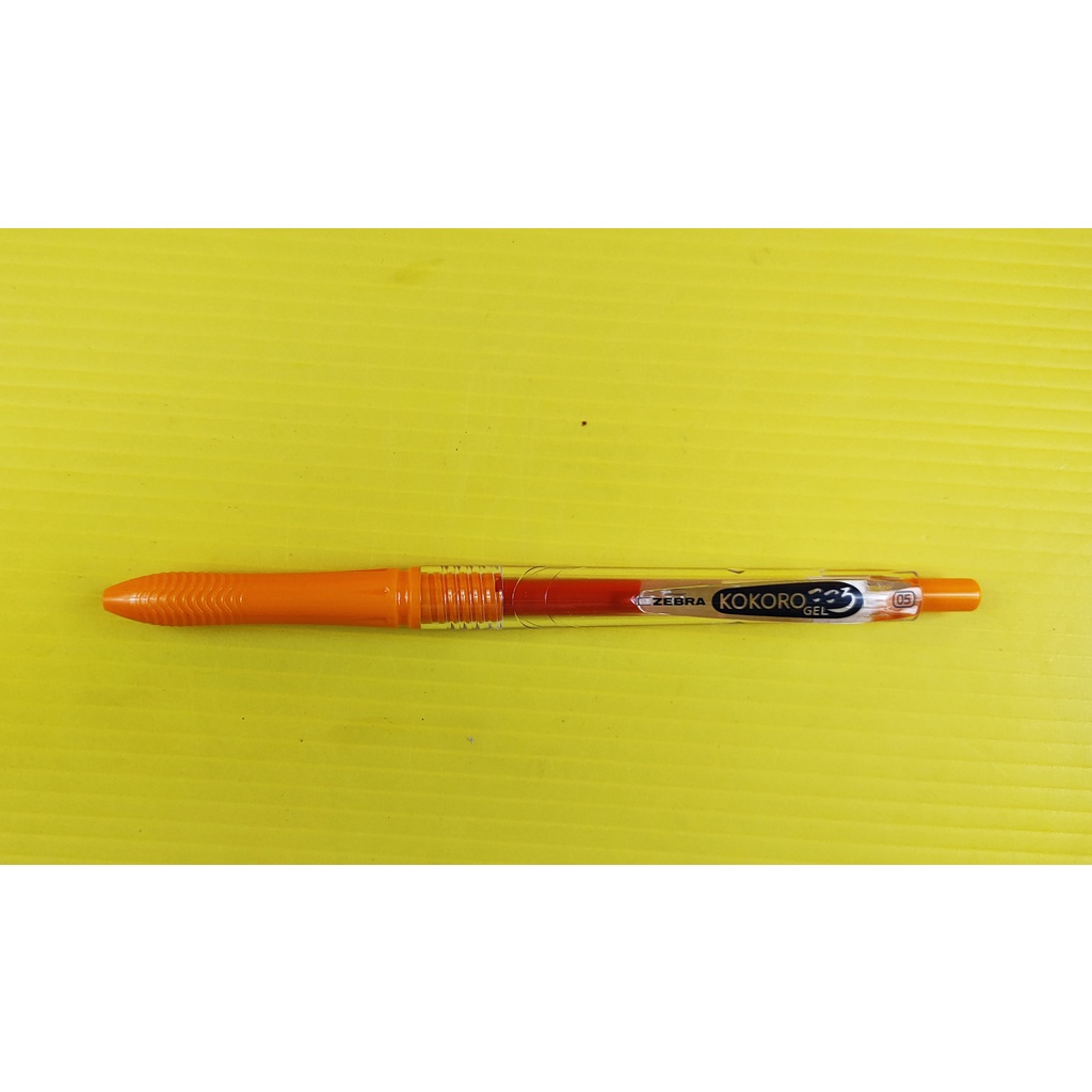 

PULPEN GEL / CAIR ZEBRA KOKORO 0.5 WARNA ORANGE