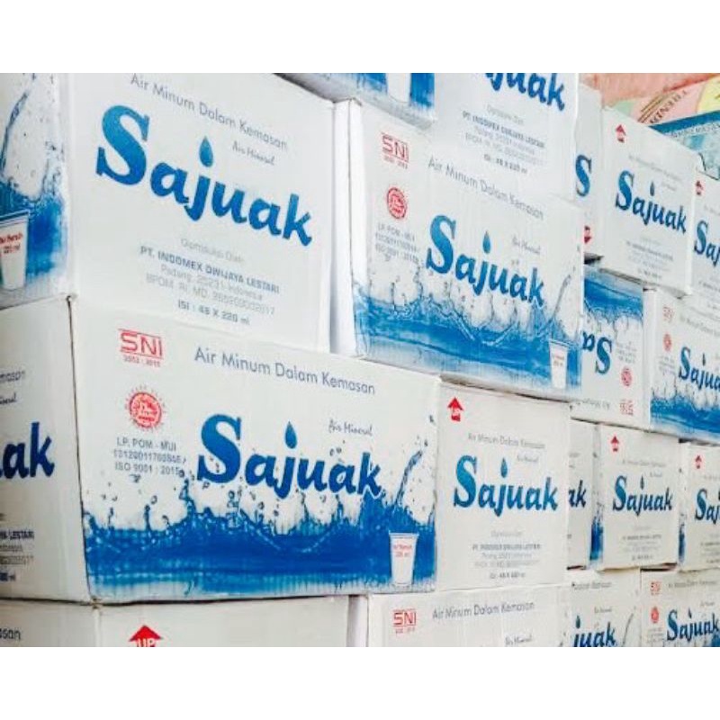 

Sajuak Air Minum Dalam Kemasan 1 Dus Isi 48 @220ml