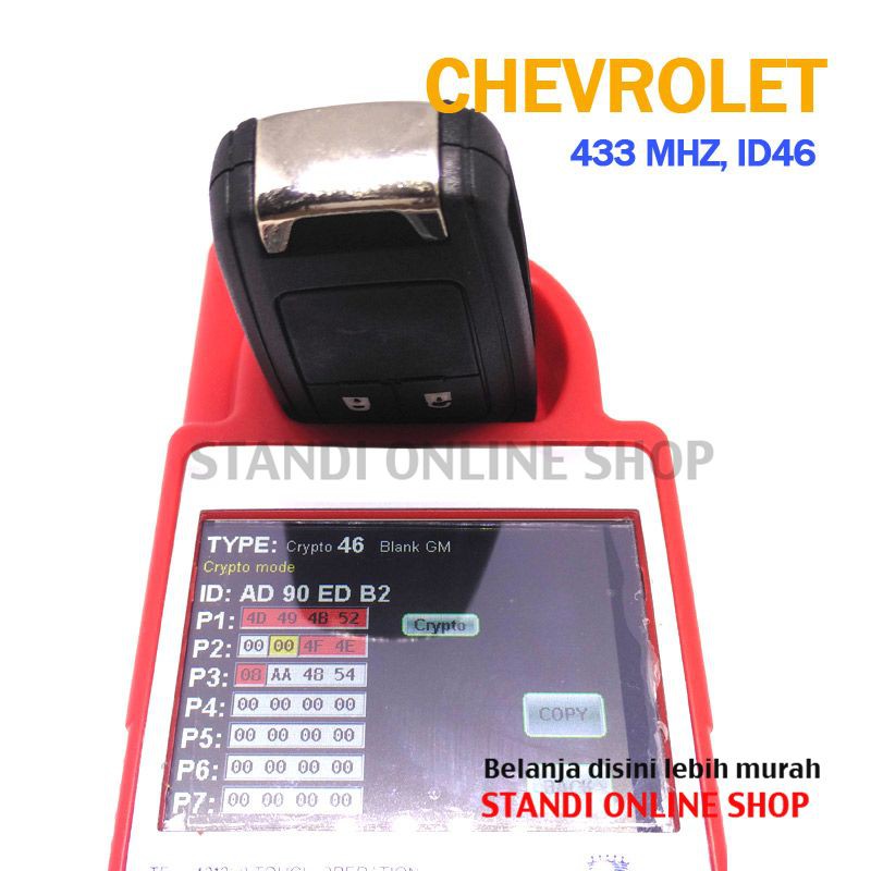 Remote Kunci Chip Transponder Remote PCB Chevrolet 2 Tombol