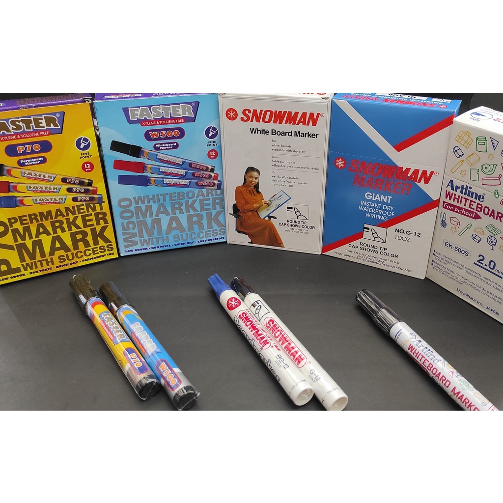 

Spidol Whiteboard / Pemanent Snowman / Artline / Faster / Montana