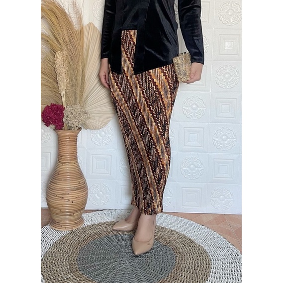 Termurah !! Rok plisket NO WIRU PRODUKSI SENDIRI. ready / rok span / rok plisket / rok batik / rok kondangan-Nomor 3