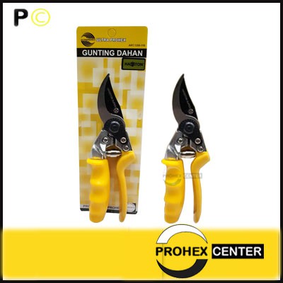 Gunting Dahan Prohex Hasston 1350-119 Ranting Bunga Tanaman Pohon Stainless Steel Bonsai Teflon