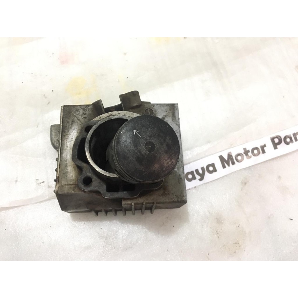 CYLINDER BLOCK BLOK SEHER PISTON BORING SUZUKI RC100 BRAVO TORNADO GS OS 0 STD SECOND ORIGINAL