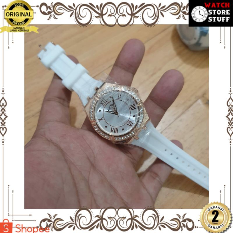 [gu3ss GW0034L2] - JAM TANGAN PRIA WANITA | RANTAI | KULIT | KARET | MURAH | WANITA TALI SILIKON