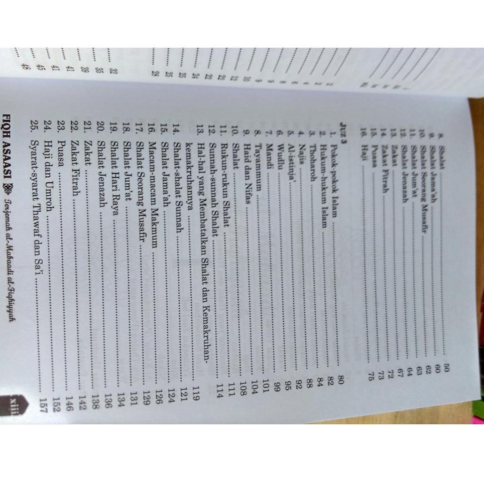 "SLE.26Au22ˣ" paket buku terjemah mabadi fiqih Fiqh asaasi fiqh santri salaf 3 bahasa Juz 1-4 lengka