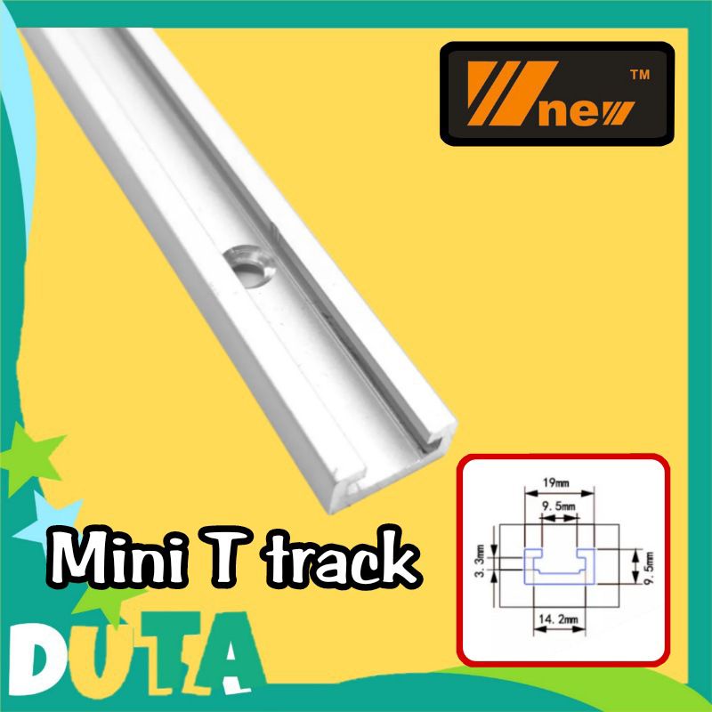 Original Brand NEW 30 40 60 cm  Mini Miter Track T-track Rel Untuk Meja Potong Table Saw Meja Router