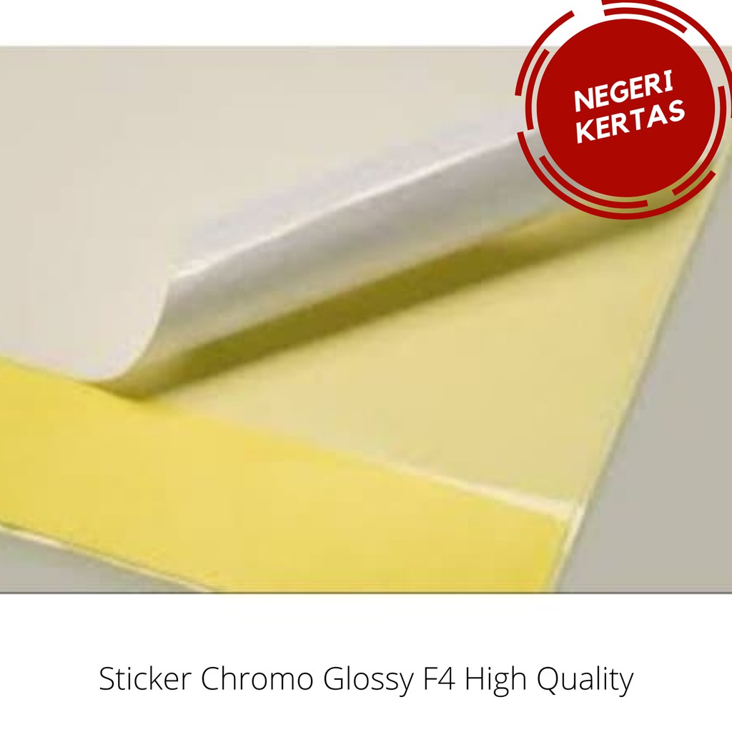 Sticker Chromo Glossy Lintec F4 ( 50 lembar )