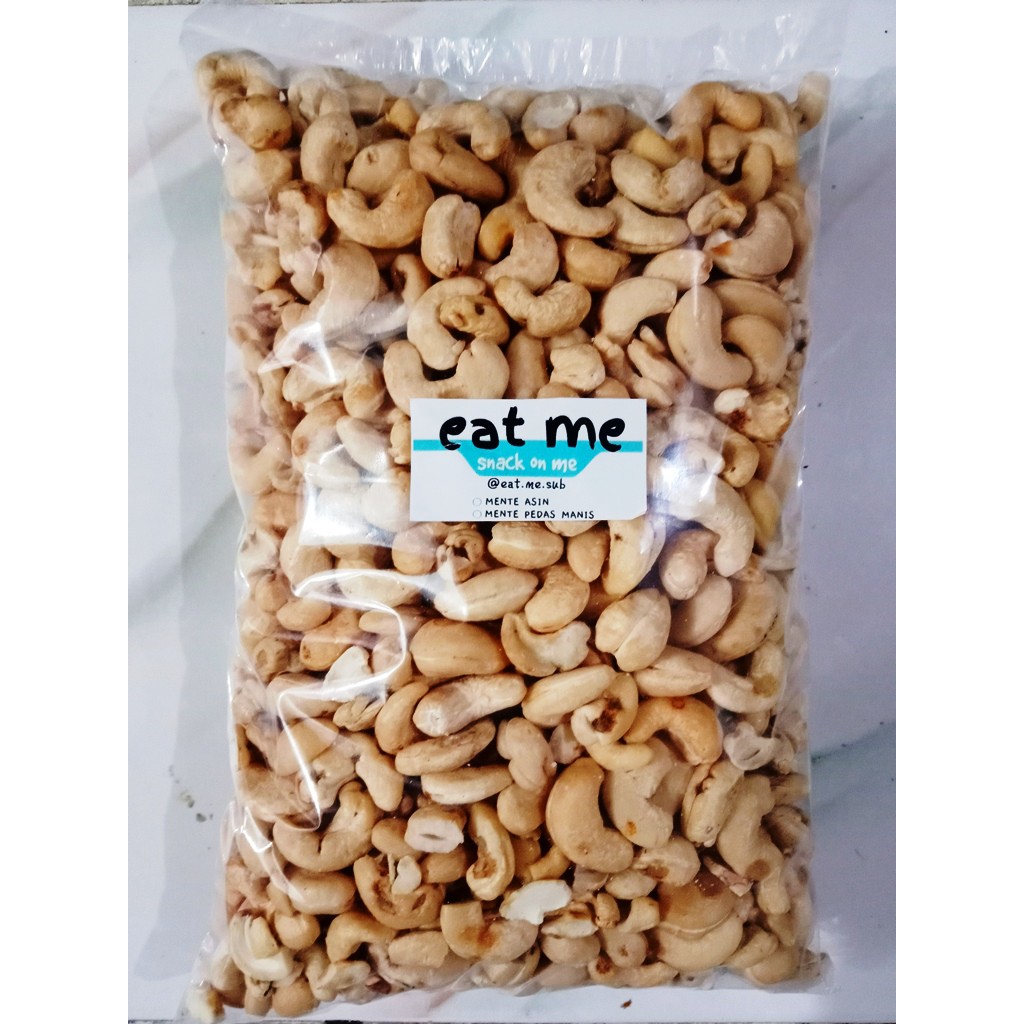 

Ready !! Kacang Mente Utuh Mentah / Matang Asin 1 Kg