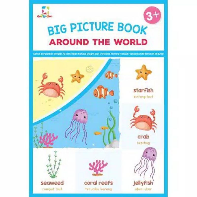 Jual Promo Big Picture Book Around The World/Town/All About Farm/At Home.  Buku Anak Elex Media Indonesia|Shopee Indonesia