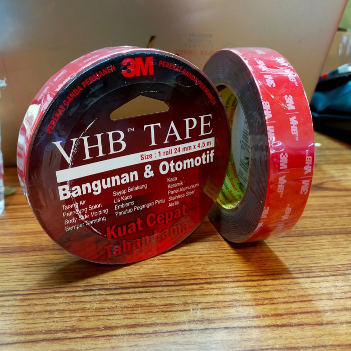 

Berkualitas Lem Super Kuat Buat Talang Air Mobil Double Tape Vhb 3M Ori 1"Inx4,5M Limited