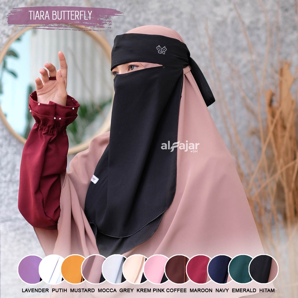 Cadar Bandana TIARA Dua Layer Ceruty by Alfajar