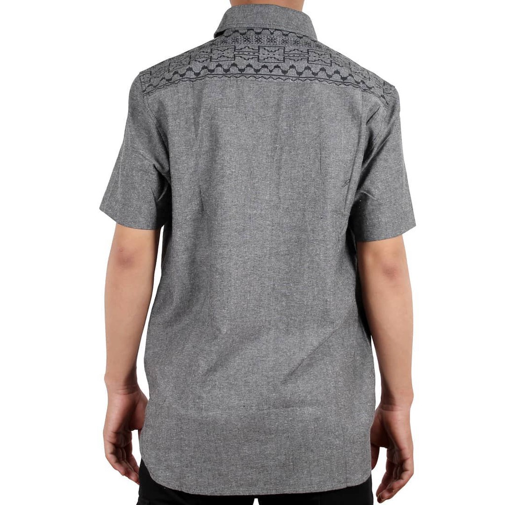 KEMEJA KAWAY - GREY OXFORD