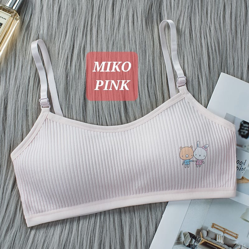 BAJUKIDDIE MIKO MINISET PAKAIAN DALAM ANAK PEREMPUAN SD SMP REMAJA KAOS DALAM BRA KOREA IMPORT NOT SOREX